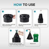 TRIPTIPS Portable Toilet Bags Drawstring 8 Gallon Camping Toilet Bags Toilet Waste Bags Leak-Proof Toilet Liners, Trash Bags for Camping, Hiking, Traveling