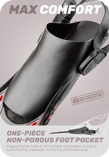 CAPAS Snorkel Fins, Swim Fins Travel Size Short Adjustable for Snorkeling Diving Adult Men Women Kids Open Heel Swimming Flippers