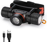 EverBrite Rechargeable Headlamp, 1000 Lumen LED Rechargeable Headlight with 5 Light Modes, Magnetic Base and Adjustable Headstrap,Perfect for Camping, Hiking, Caving, Fishing