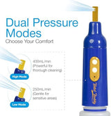 BIDET BUDDY® PureJet Portable Bidet for Travel | 400ml/min Flow | 500mAh Battery | 550ML Bottle | IPX7 Waterproof | USB-C Charging | Compact & High-Powered with Strong Pressure (Blue)