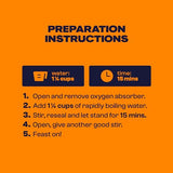 BIGHORN Mountain Food Rich & Creamy Pasta Carbonara - premium freeze dried meals for backpacking food - dehydrated camping food for backpacking meals - 2 servings