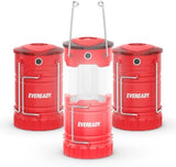 Eveready LED Camping Lantern 360 PRO (3-Pack), Super Bright Tent Lights, Rugged IPX4 Water Resistant LED Lanterns, 100 Hour Run-time (Batteries Included)