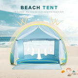 Baby Beach Tent, Pop Up Play Tent for Infants, UV Protection Sun Shelter for Toddlers, Infant Portable Sun Shade