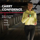 SABRE Runner Pepper Gel, Maximum Police Strength OC Spray, Reflective Hand Strap for Easy Carry & Quick Access, 0.67 fl oz, Secure & Easy to Use Safety, Optional Clip-On Alarm & LED Armband Combos