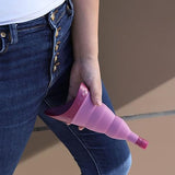 TRIPTIPS Pee Conch Foldable Female Urinal Device Portable Urinal for Women Pee Funnel for Women Travel, She Pee Cup for Women Stand to Pee Womens Urinal Funnel with Tube Case