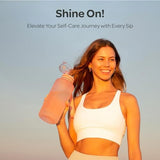 Hydracy Water Bottle with Time Marker -Large BPA Free Water Bottle & No Sweat Sleeve -Leak Proof Gym Bottle with Fruit Infuser Strainer & Times to Drink -Ideal for Fitness Sports & Outdoors