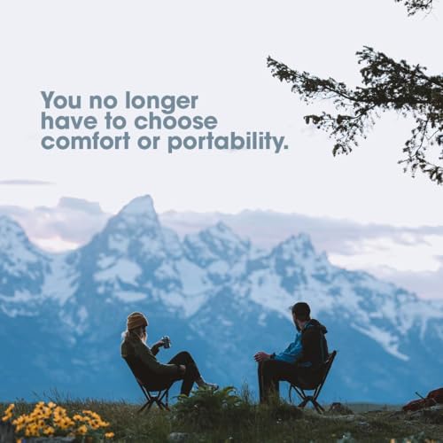 CLIQ Portable Chair - Lightweight Folding Chair for Camping - Supports 300 Lbs - Perfect for Outdoor Adventures - Sky