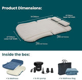WEY&FLY Car Air Mattress for SUV, Quick Inflation Travel Bed with Air Pump, Portable Sleeping Pad for Camping, Fits Most SUVs and Sedans, Comfortable and Durable