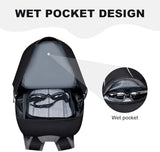 MIYCOO Backpack - Ultra Lightweight Packable Backpack for Travel Camping, 45L Hiking Back Pack Waterproof Foldable Daypack for Men Women Black