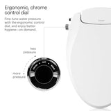 Brondell Bidet Toilet Seat Non-Electric Swash Ecoseat, Fits Elongated Toilets, White - Dual Nozzle System, Ambient Water Temperature - Bidet with Easy Installation