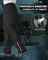 iCreek Men's Waterproof Rain Pants Lightweight Packable Windproof Outdoor Over Pants for Hiking Fishing Golf