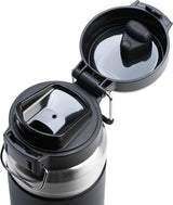 Stanley Quick Flip GO Water Bottle 36 oz | Push Button Lid | Leakproof and Packable for Travel and Sports | Insulated Stainless Steel | BPA-Free | Black