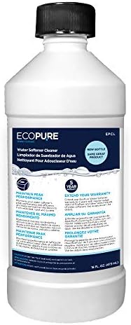 EcoPure EPCL Water Softener Cleaner, 16 Fl Oz (Pack of 1), Off- White