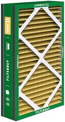 Filterbuy 16x25x3 Air Filter MERV 11 Allergen Defense (2-Pack), Pleated HVAC AC Furnace Air Filters Replacement for Trion Air Bear, Lennox X0581, and More (Actual Size: 15.63 x 24.13 x 3.00 Inches)
