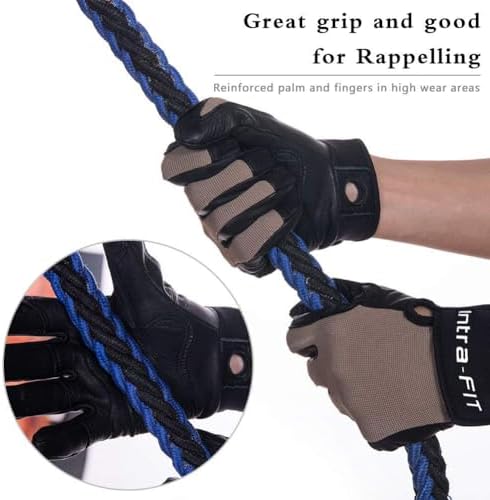 Climbing Gloves Rope Gloves,Perfect for Rappelling Rescue Rock/Tree/Wall/Mountain Climbing,Adventure,Outdoor Sports