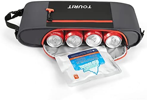 TOURIT Cooler Bag - 6-Can Insulated Sleeve, Small Soft Golf Accessories for Men, Fits Discreetly in Golf Bag
