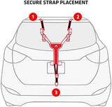 Allen Sports Ultra Compact Folding 1-Bike Trunk Mount Rack, Model MT1-B, Gray powder coated
