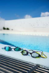 ARENA Unisex Python Racing Swim Goggles for Men and Women Anti-Fog No Leak Max Comfort Dual Strap, Mirror/Non-Mirror Lens