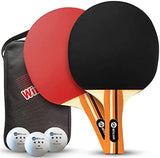 JP WinLook Ping Pong Paddles Sets - Portable Table Tennis Paddle Set with Ping Pong Paddles Professional Case & Ping Pong Balls - Premium Table Tennis Racket Player Set for Indoor & Outdoor Games