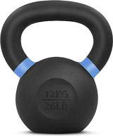 Yes4All Powder Coated Cast Iron Kettlebell Strength Training Kettlebells Weight Set for Full Body Workout, Home Gym