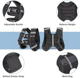 Weighted Vest 5lb/10lb/15lb/20lb/25lb/30lb Weights with Reflective Stripe, Weighted Vest for Men Women Strength Training Running Walking Jogging