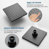 Esnbia Tub Shower Faucet Set (Valve Included) with 6-Inch Rain Shower Head and Tub Spout, Black Shower Head and Handle Set，Single-Handle Tub and Shower Trim Kit, Matte Black