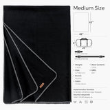 100% Wool Blanket, 48" x 62", Warm, Thick, Washable, Military Wool Blanket, Great for Camping, Outdoors, Sporting Events, Survival Kits