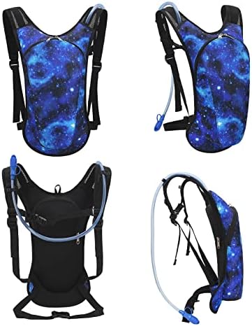 Roptat Hydration Backpack Pack with 2L Hydration Bladder - Lightweight Water Backpack Water Pouch for Women Men Running Riding Biking Music Festival