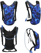 Roptat Hydration Backpack Pack with 2L Hydration Bladder - Lightweight Water Backpack Water Pouch for Women Men Running Riding Biking Music Festival