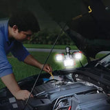 2000 Lumens Rechargeable LED Work Light and Spotlight, 4 Adjustable Lamps.