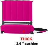 SPORT BEATS Stadium Seats with Back Support Bleacher Chairs with Back and Cushion Thick Padded Bleacher Seats Includes Shoulder Strap