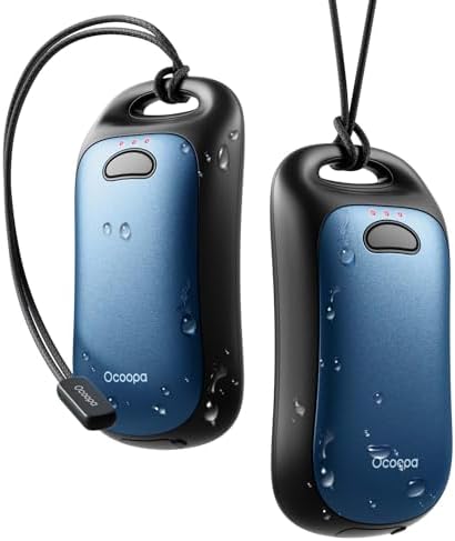 OCOOPA Magnetic Hand Warmers Rechargeable 2Pack, IP45 Water Resistant, UL Certified, Ergonomic Electric Hand Warmer, Up to 9hrs, Pocket Size, Raynauds, Golf, Outdoor, Tech Gifts for Men, UT4 Urban