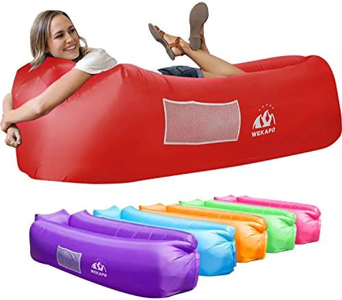 WEKAPO Inflatable Lounger Air Sofa Hammock-Portable,Water Proof& Anti-Air Leaking Design-Ideal Couch for Backyard Beach Traveling Camping Picnics & Music Festivals