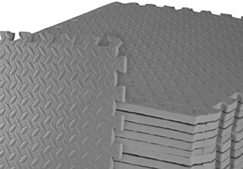 BalanceFrom Puzzle Exercise Mat with EVA Foam Interlocking Tiles for MMA, Exercise, Gymnastics and Home Gym Protective Flooring, Multiple Sizes and Colors