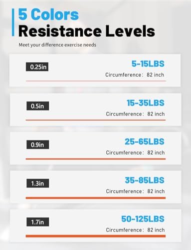 Resistance Bands, Pull Up Bands, Exercise Workout Bands for Working Out, Pull Up Assistance Bands Set for Men & Women, Body Stretching, Physical Therapy, Muscle Training