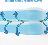Kona Large Ice Pack for Coolers [Blue Ice 4lb] Extreme Long Lasting Design Absorbs Heat to Cool Faster - Refreezable. Reusable. Colder Than Ice (-5C) Cooler Ice Pack