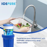 5 Micron 10" x 4.5" Whole House Water Filter Compatible with GE FXHTC, GXWH40L, RFC-BBSA, W50PEHD, Whirlpool WHKF-GD25BB, GXWH35F, GNWH38S, Dupont WFHD13001, Pentek R50-BB, 4WH-HDGR-F01 4PACK