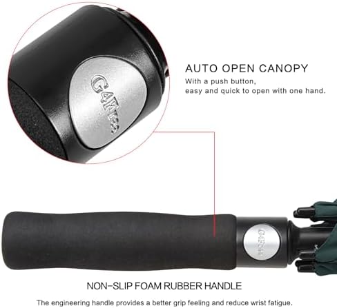 G4Free 47/54/62/68 Inch Automatic Open Golf Umbrella Oversize Extra Large Double Canopy Vented Windproof Waterproof Stick Umbrellas