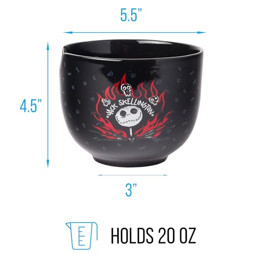 Silver Buffalo Disney Nightmare Before Christmas Jack Skellington Ramen Noodle Rice Bowl - Thumbnail 4