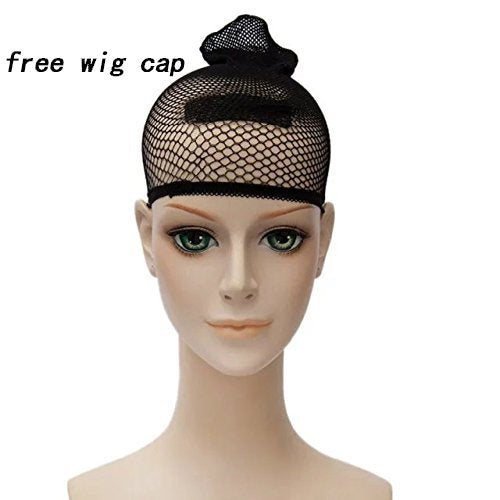 Wiggy Mermaid Okarun Cosplay Wig for Dan Da Dan Cosplay White Mixed Red Cosplay Wig with Wig Cap for Halloween Christmas Costume