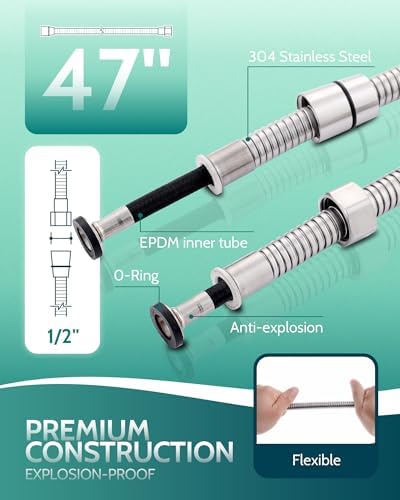 LUFEIDRA Handheld Bidet Sprayer for Toilet-Adjustable Water Pressure Jet Spray with Bidet Hose for Feminine Wash, New Premium Stainless Steel Muslim Shower Toilet Bidet Cloth Diaper Sprayer Set