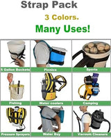 Backpack for 5 Gallon Buckets for Fishing, Picking Apples and Sports