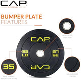 CAP Barbell Rubber Olympic Bumper Plate | Multiple Options/Colors