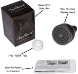 Aqua Elegante High Pressure Shower Head Bronze - Best Pressure Boosting, Wall Mount, Bathroom Showerhead For Low Flow Showers, 2.5 GPM - Oil-Rubbed Bronze