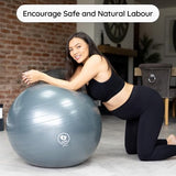BABYGO® Birthing Ball for Pregnancy & Labor + Our Award Winning Book - Exercise, Birth & Recovery Plan, 5X Stronger Than a Yoga Ball with Eco Friendly Material