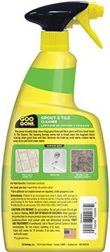 Goo Gone Grout and Tile Cleaner - 28 Ounce - Removes Tough Stains Dirt Caused by Mold Mildew Soap Scum and Hard Water Staining - Safe on Tile Ceramic Porcelain, pack of 2