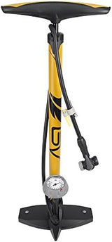 BV Bicycle Pump Durable Bike Floor Pump 17/24 inch Smart Valve Head, 160 psi, Automatically Reversible Presta and Schrader
