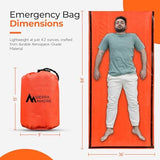 Sierra Madre Emergency Sleeping Bag – Ultralight, Waterproof Mylar Thermal Bivy Sack Tent for Hiking, Bug-Out Bags, Survival Kits – Emergency Survival Space Blanket for Heat Retention 5 Pack