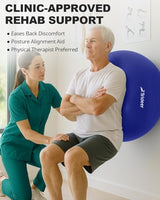 Trideer Extra Thick Yoga Ball Exercise Ball, 5 Sizes Gym Ball, Heavy Duty Ball Chair for Balance, Stability, Pregnancy, Quick Pump Included
