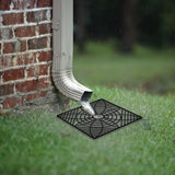 Gutter Downspout Extensions,Catch Basin Low Profile Downspout Extender | No Deep Dig Catch Basin, Flexible Pipe Extension to 5.1ft, Protect House Foundation